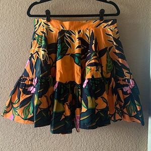 H&M tropical circle skirt
